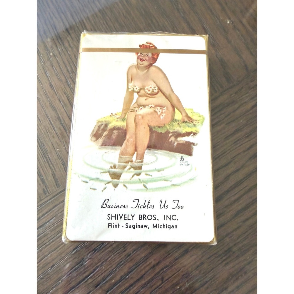 Hilda Pinup Playing Cards Duane Bryers Shively Bros Flint Saginaw MI Sealed
